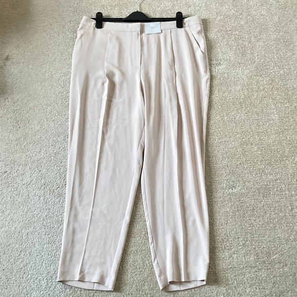 BNWT F&F Womens light Beige Dusky Pink Trousers Spring, Summer UK SIZE 16 - Picture 11 of 14